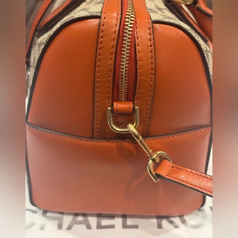 Michael Kors Mercer Medium Heritage Logo Duffle (EUC)